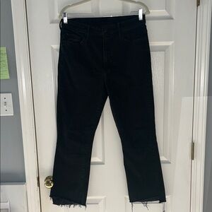 Mother denim Black Frayed Hem Jeans size 32